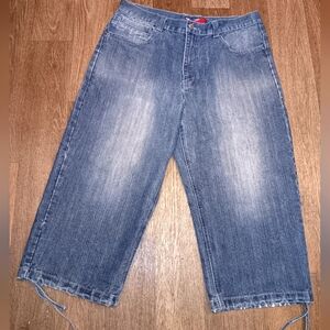 Vintage 2000s Raw Blue Relaxed Fit Blue Denim Jeans for Men